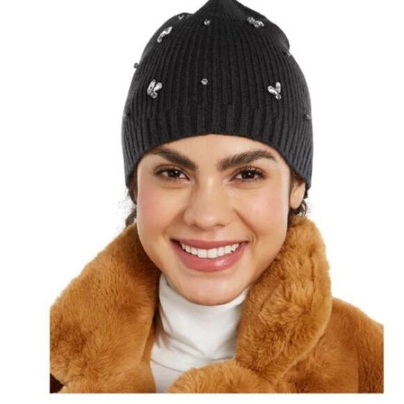 INC International Concepts Gemstone Beanie Hat - Picture 1 of 7
